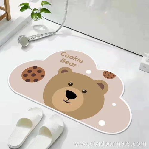 Irregular Soft Cartoon Cute Non-slip Bath Mat